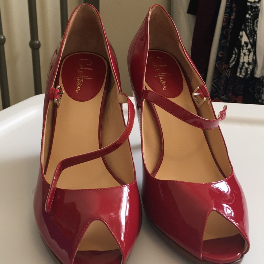 Never Worn Cole Haan Peep Toe Pumps